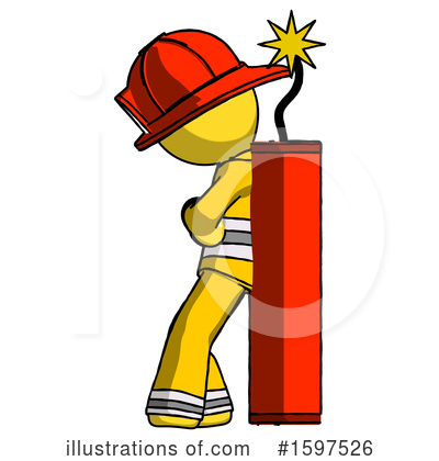 Royalty-Free (RF) Yellow Design Mascot Clipart Illustration by Leo Blanchette - Stock Sample #1597526