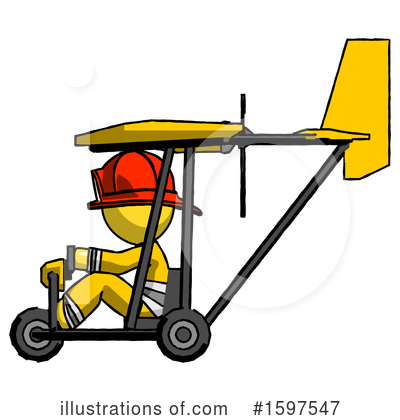Royalty-Free (RF) Yellow Design Mascot Clipart Illustration by Leo Blanchette - Stock Sample #1597547