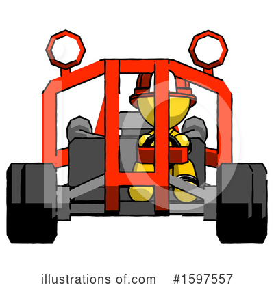Royalty-Free (RF) Yellow Design Mascot Clipart Illustration by Leo Blanchette - Stock Sample #1597557