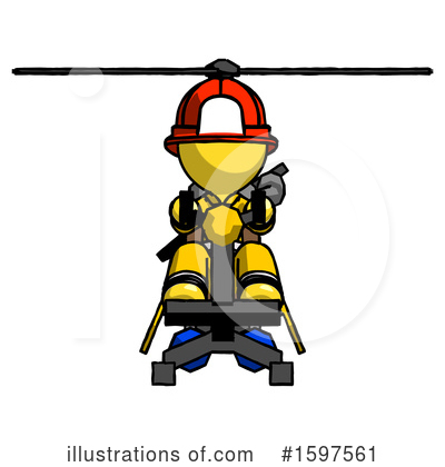 Royalty-Free (RF) Yellow Design Mascot Clipart Illustration by Leo Blanchette - Stock Sample #1597561