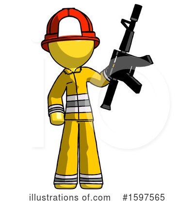 Royalty-Free (RF) Yellow Design Mascot Clipart Illustration by Leo Blanchette - Stock Sample #1597565