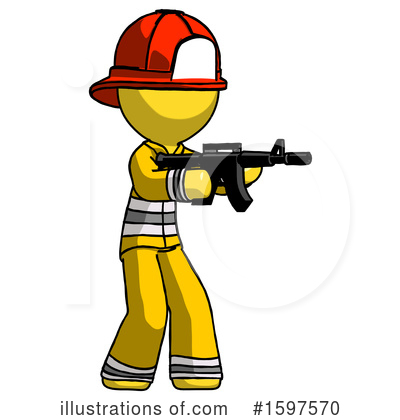 Royalty-Free (RF) Yellow Design Mascot Clipart Illustration by Leo Blanchette - Stock Sample #1597570