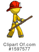 Yellow Design Mascot Clipart #1597577 by Leo Blanchette