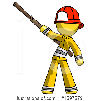 Royalty-Free (RF) Yellow Design Mascot Clipart Illustration by Leo Blanchette - Stock Sample #1597579