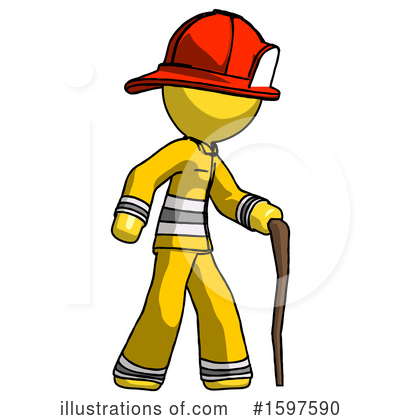 Royalty-Free (RF) Yellow Design Mascot Clipart Illustration by Leo Blanchette - Stock Sample #1597590