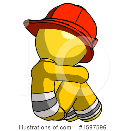 Royalty-Free (RF) Yellow Design Mascot Clipart Illustration by Leo Blanchette - Stock Sample #1597596
