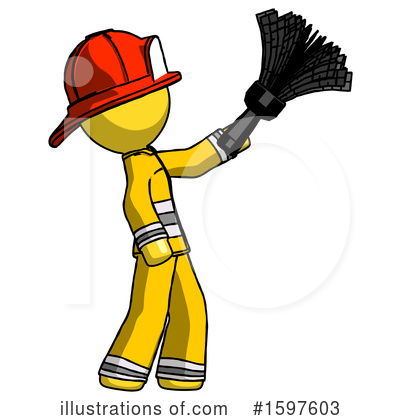 Royalty-Free (RF) Yellow Design Mascot Clipart Illustration by Leo Blanchette - Stock Sample #1597603