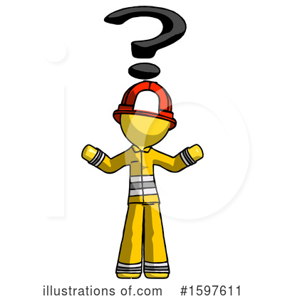 Royalty-Free (RF) Yellow Design Mascot Clipart Illustration by Leo Blanchette - Stock Sample #1597611