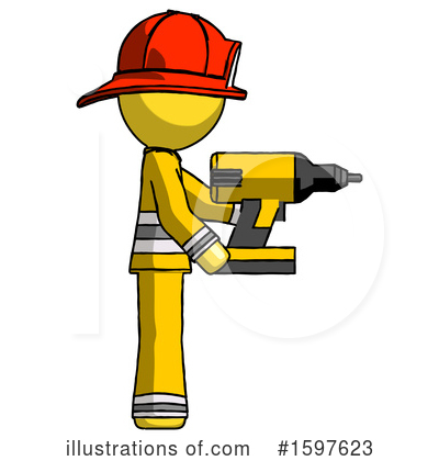 Royalty-Free (RF) Yellow Design Mascot Clipart Illustration by Leo Blanchette - Stock Sample #1597623
