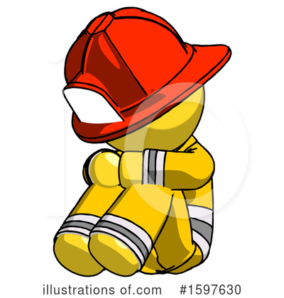 Royalty-Free (RF) Yellow Design Mascot Clipart Illustration by Leo Blanchette - Stock Sample #1597630