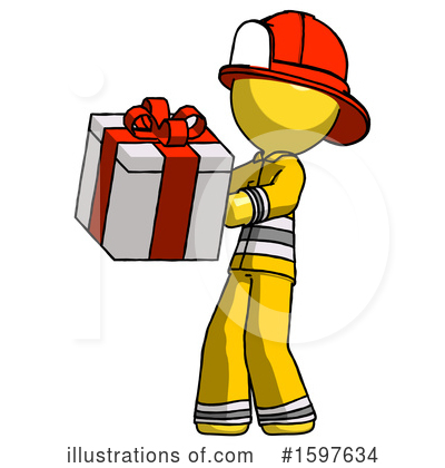 Royalty-Free (RF) Yellow Design Mascot Clipart Illustration by Leo Blanchette - Stock Sample #1597634