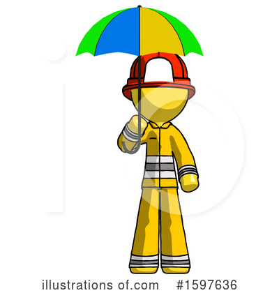Royalty-Free (RF) Yellow Design Mascot Clipart Illustration by Leo Blanchette - Stock Sample #1597636