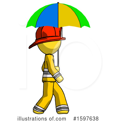 Royalty-Free (RF) Yellow Design Mascot Clipart Illustration by Leo Blanchette - Stock Sample #1597638