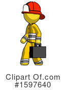 Yellow Design Mascot Clipart #1597640 by Leo Blanchette