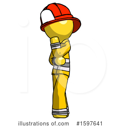 Royalty-Free (RF) Yellow Design Mascot Clipart Illustration by Leo Blanchette - Stock Sample #1597641