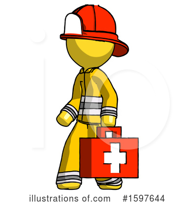 Royalty-Free (RF) Yellow Design Mascot Clipart Illustration by Leo Blanchette - Stock Sample #1597644