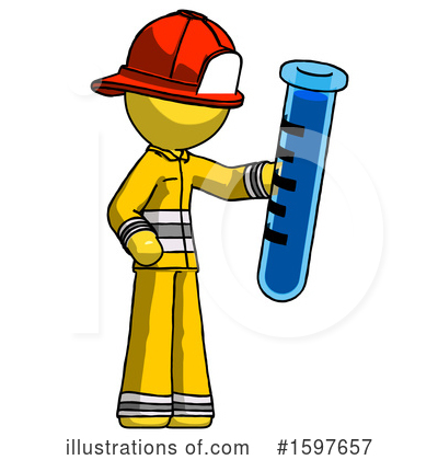 Royalty-Free (RF) Yellow Design Mascot Clipart Illustration by Leo Blanchette - Stock Sample #1597657