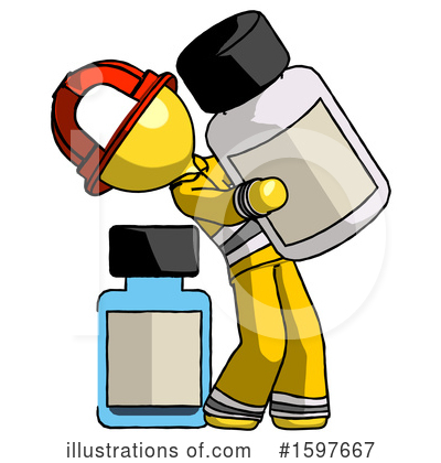 Royalty-Free (RF) Yellow Design Mascot Clipart Illustration by Leo Blanchette - Stock Sample #1597667