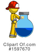 Yellow Design Mascot Clipart #1597670 by Leo Blanchette
