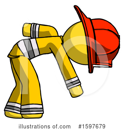 Royalty-Free (RF) Yellow Design Mascot Clipart Illustration by Leo Blanchette - Stock Sample #1597679