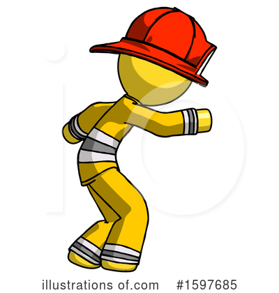 Royalty-Free (RF) Yellow Design Mascot Clipart Illustration by Leo Blanchette - Stock Sample #1597685