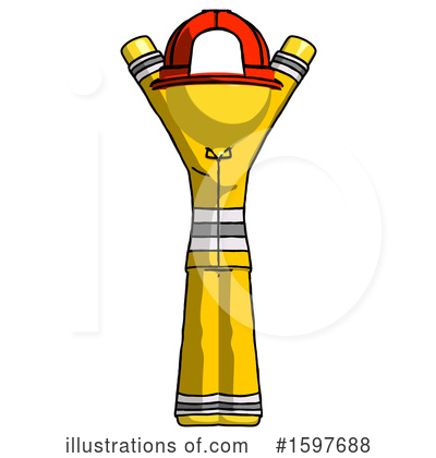 Royalty-Free (RF) Yellow Design Mascot Clipart Illustration by Leo Blanchette - Stock Sample #1597688