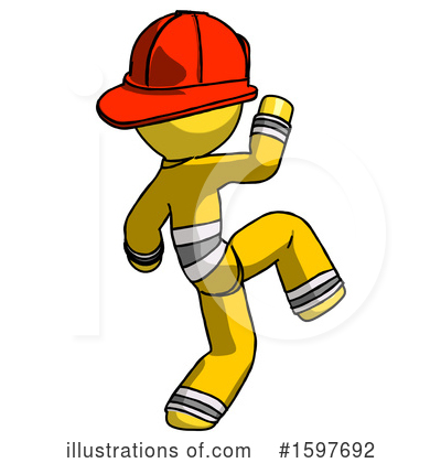 Royalty-Free (RF) Yellow Design Mascot Clipart Illustration by Leo Blanchette - Stock Sample #1597692