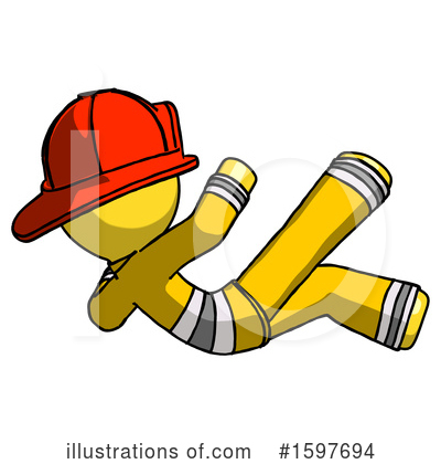 Royalty-Free (RF) Yellow Design Mascot Clipart Illustration by Leo Blanchette - Stock Sample #1597694