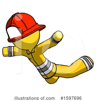 Royalty-Free (RF) Yellow Design Mascot Clipart Illustration by Leo Blanchette - Stock Sample #1597696