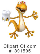 Yellow Gecko Clipart #1391595 by Julos