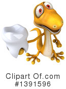 Yellow Gecko Clipart #1391596 by Julos