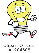 Yellow Light Bulb Clipart #1204608 by Hit Toon