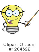 Yellow Light Bulb Clipart #1204622 by Hit Toon
