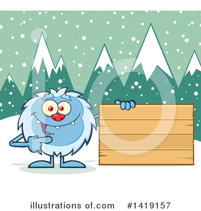 Royalty-Free (RF) Yeti Clipart Illustration by Hit Toon - Stock Sample #1419157