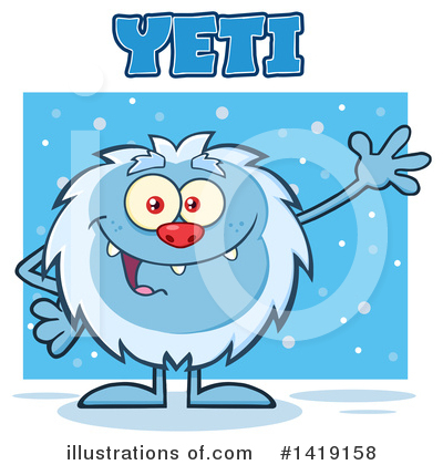 Royalty-Free (RF) Yeti Clipart Illustration by Hit Toon - Stock Sample #1419158