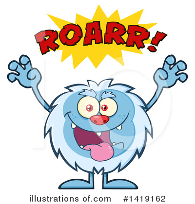 Royalty-Free (RF) Yeti Clipart Illustration by Hit Toon - Stock Sample #1419162
