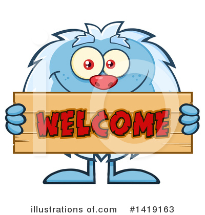 Royalty-Free (RF) Yeti Clipart Illustration by Hit Toon - Stock Sample #1419163
