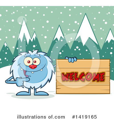 Royalty-Free (RF) Yeti Clipart Illustration by Hit Toon - Stock Sample #1419165
