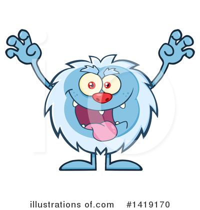 Yeti Clipart #1419170 by Hit Toon