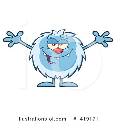 Royalty-Free (RF) Yeti Clipart Illustration by Hit Toon - Stock Sample #1419171