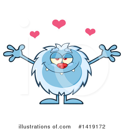 Royalty-Free (RF) Yeti Clipart Illustration by Hit Toon - Stock Sample #1419172