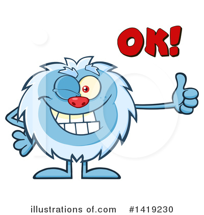 Royalty-Free (RF) Yeti Clipart Illustration by Hit Toon - Stock Sample #1419230
