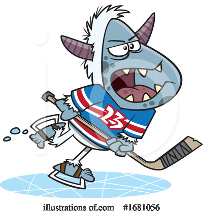 Ice Hockey Clipart #1681056 by toonaday
