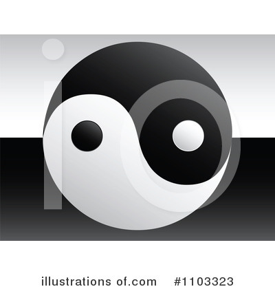 Royalty-Free (RF) Yin Yang Clipart Illustration by Andrei Marincas - Stock Sample #1103323