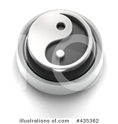 Royalty-Free (RF) Yin Yang Clipart Illustration by Tonis Pan - Stock Sample #435362