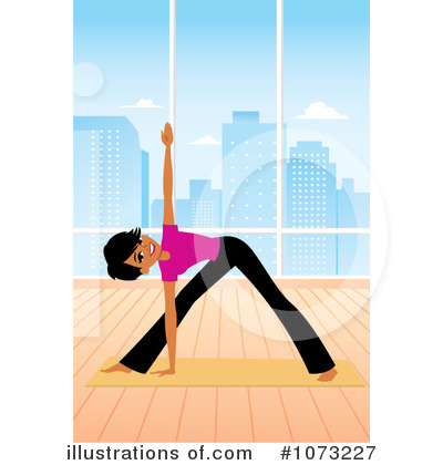 Royalty-Free (RF) Yoga Clipart Illustration by Monica - Stock Sample #1073227