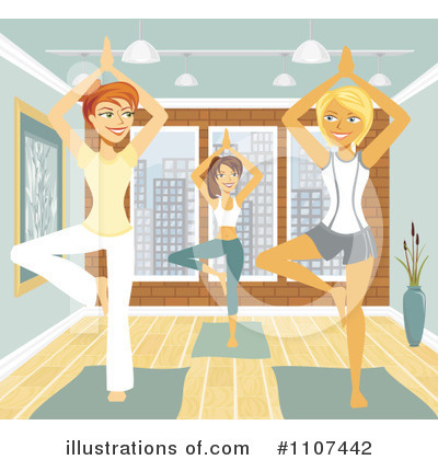 Yoga Clipart #1107442 by Amanda Kate