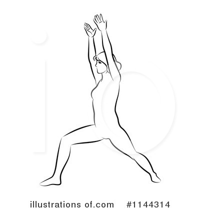 Royalty-Free (RF) Yoga Clipart Illustration by Frisko - Stock Sample #1144314