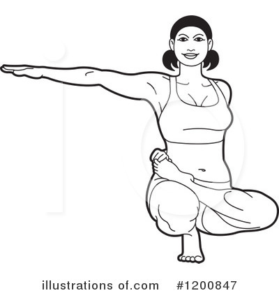 Yoga Clipart #1200847 by Lal Perera