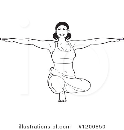 Royalty-Free (RF) Yoga Clipart Illustration by Lal Perera - Stock Sample #1200850